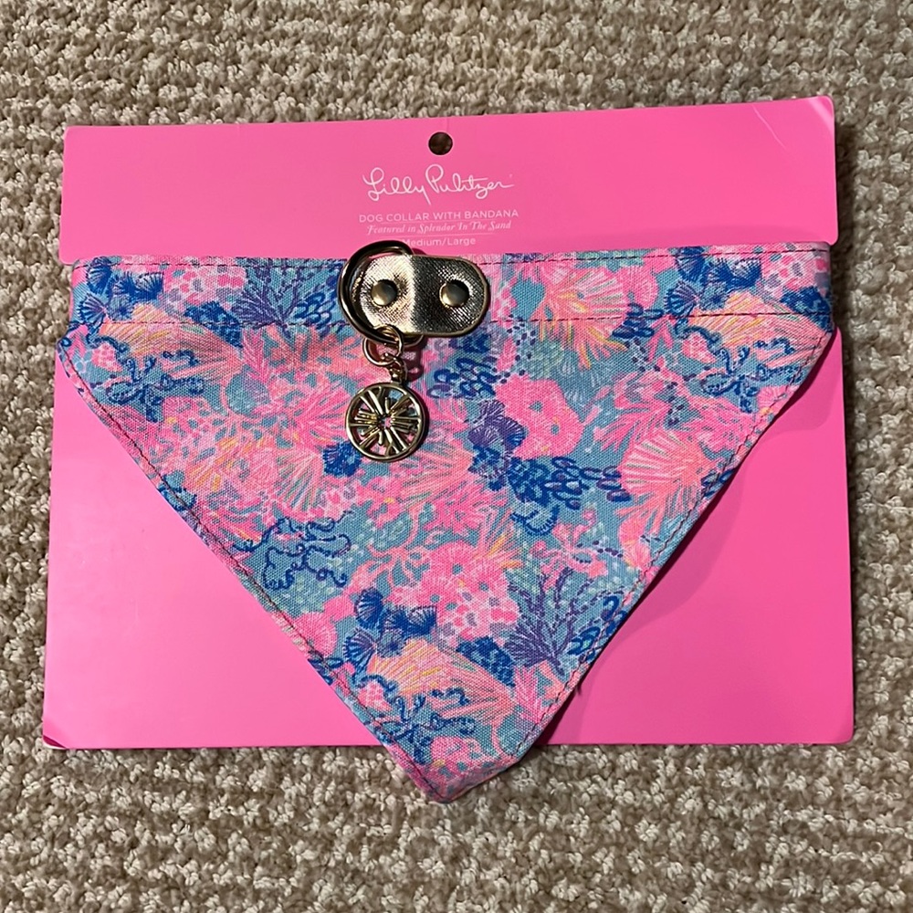 Lilly Pulitzer dog collar